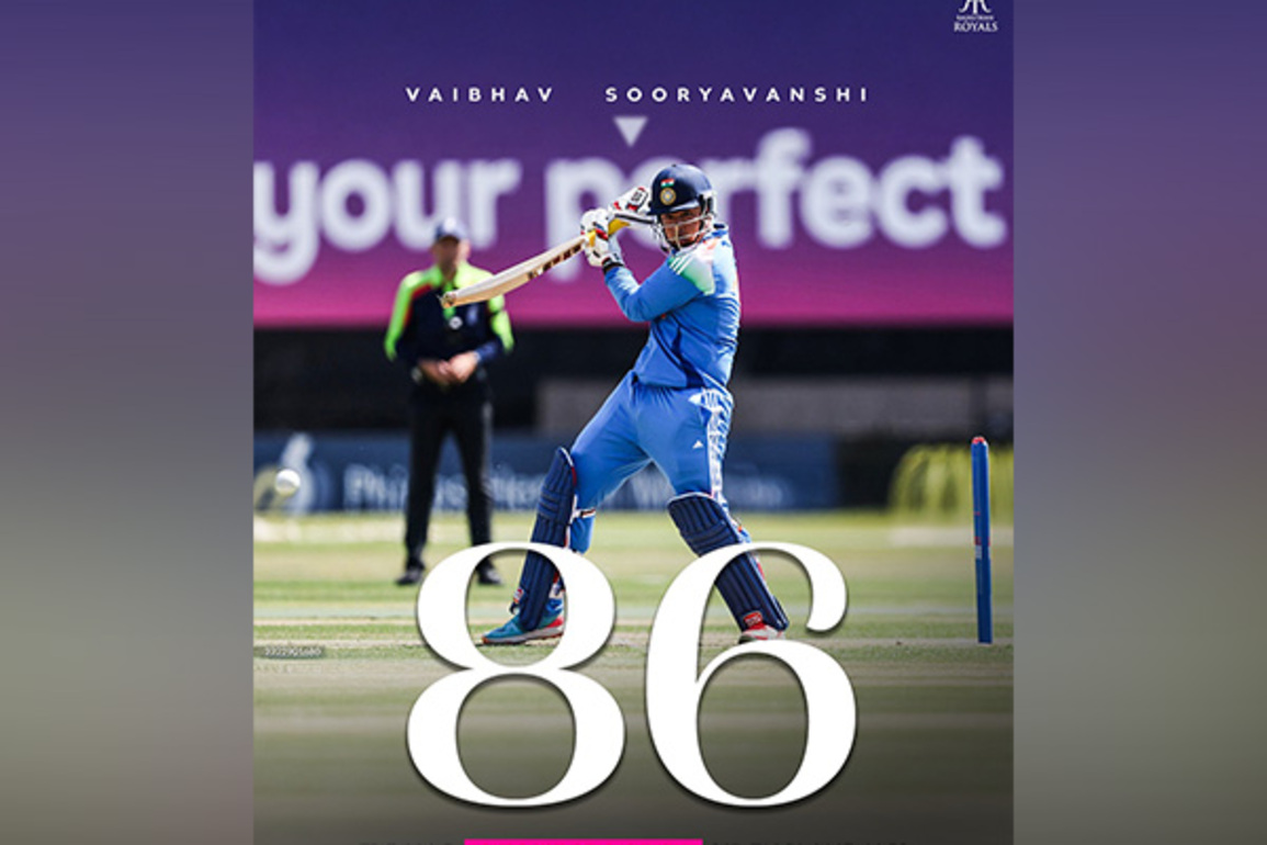 Vaibhav Suryavanshi cracks 31-ball 86 against England U19