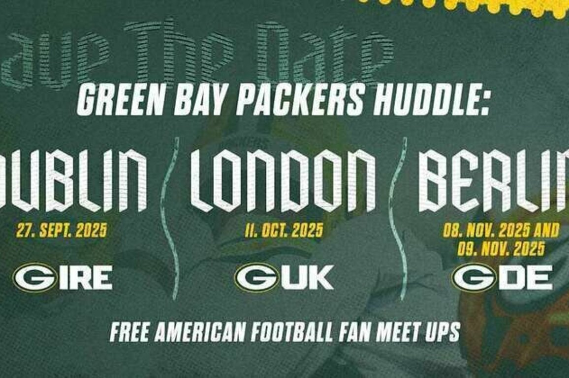 Green Bay Packers hosting "Huddle" events for fans in Europe