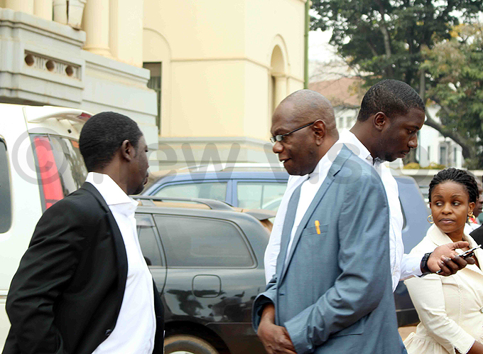 adislaus wakafuuzi  one of arah abikolos lawyers pictured outside igh ourt today hoto by acheal assuuna