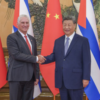 CHINA-BEIJING-XI JINPING-CUBAN PRESIDENT-MEETING (CN)