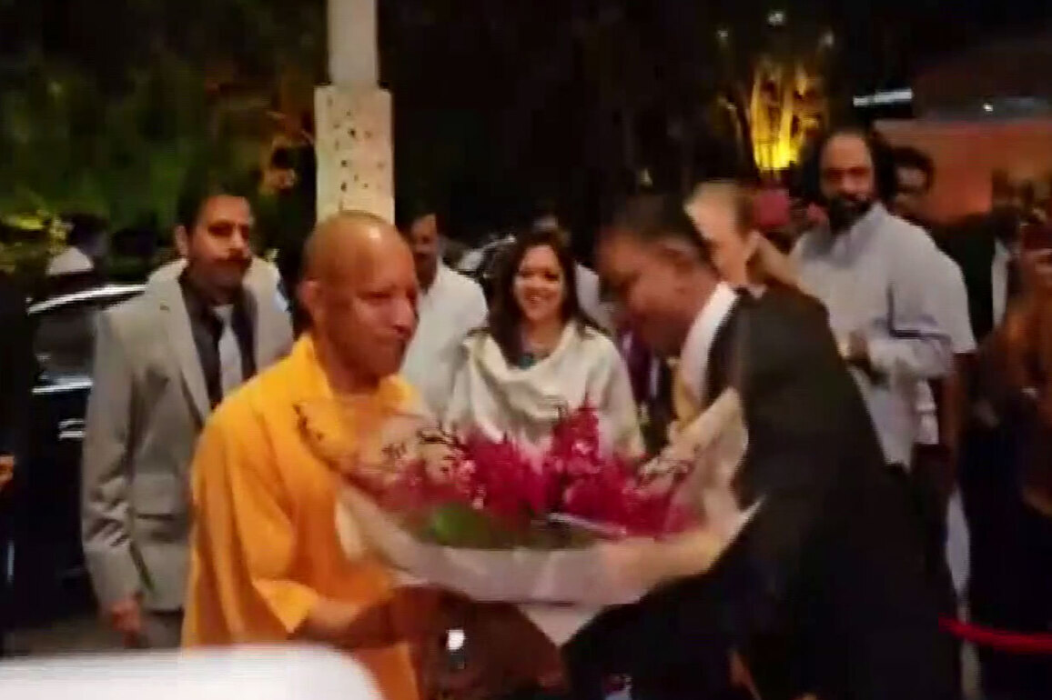 UP CM Yogi Adityanath arrives in Singapore