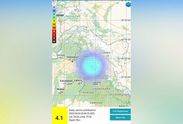 Earthquake of magnitude 4.1 hits J-K's Katra