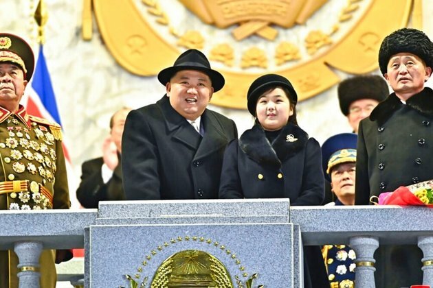 Kim Jong Un Shows Off Daughter, Missiles at North Korean Parade