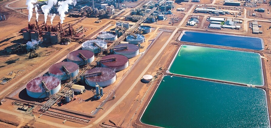 Glencore's Murrin Murrin nickel and cobalt operation in Western Australia.