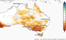  Drier than average conditions have been forecast for southern Australia for the spring.