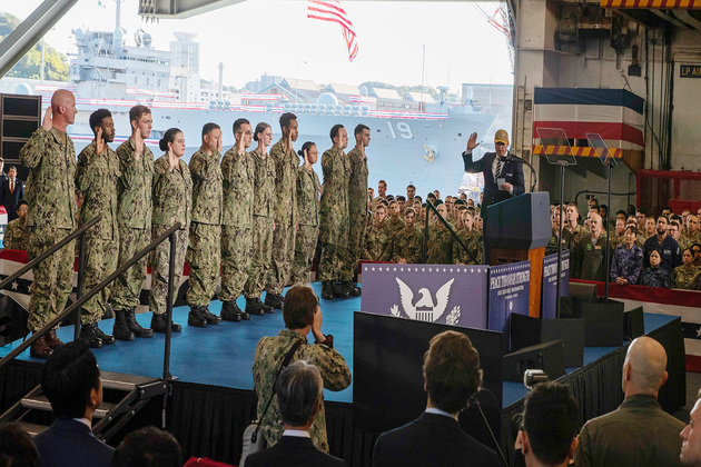 US nuclear aircraft carrier arrives at S Korea's Busan port city