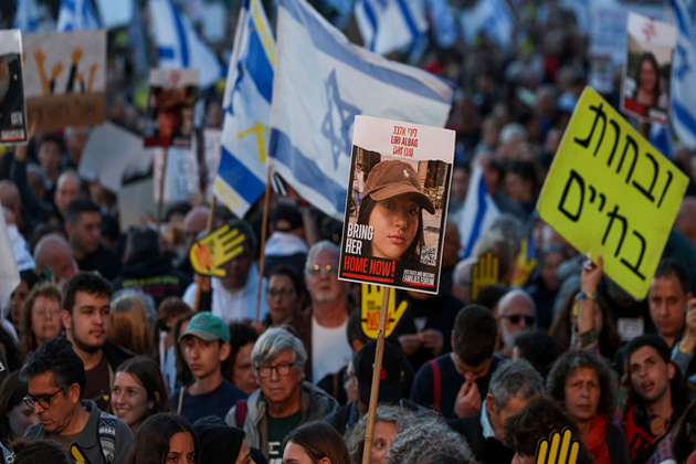 Disturbing videos of Israeli hostages spark protests at Tel Aviv's "Hostage Square"