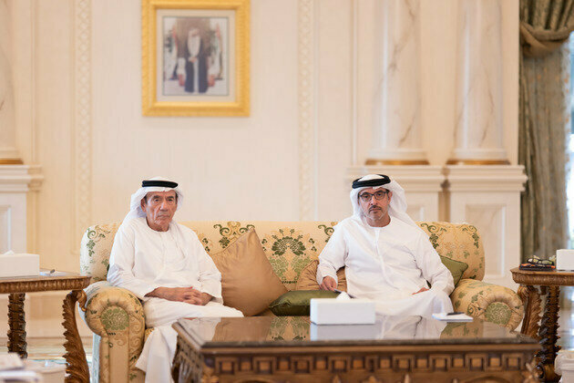 Hazza bin Zayed receives delegation from UAE University