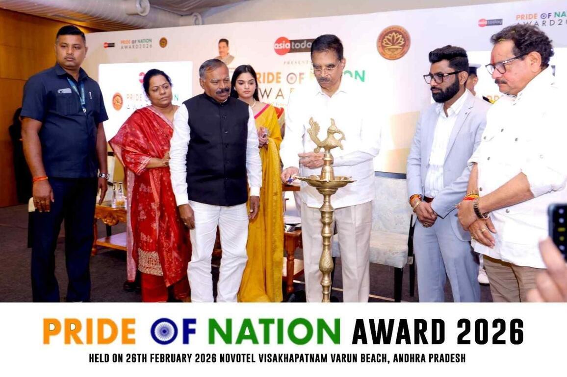 Asia Today Media celebrated excellence at the Pride of Nation Award 2026 on February 26 at Novotel Visakhapatnam, honoring achievers from diverse fields