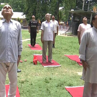 J-K: Ayush holds special Yoga session for Amarnath pilgrims in Anantnag