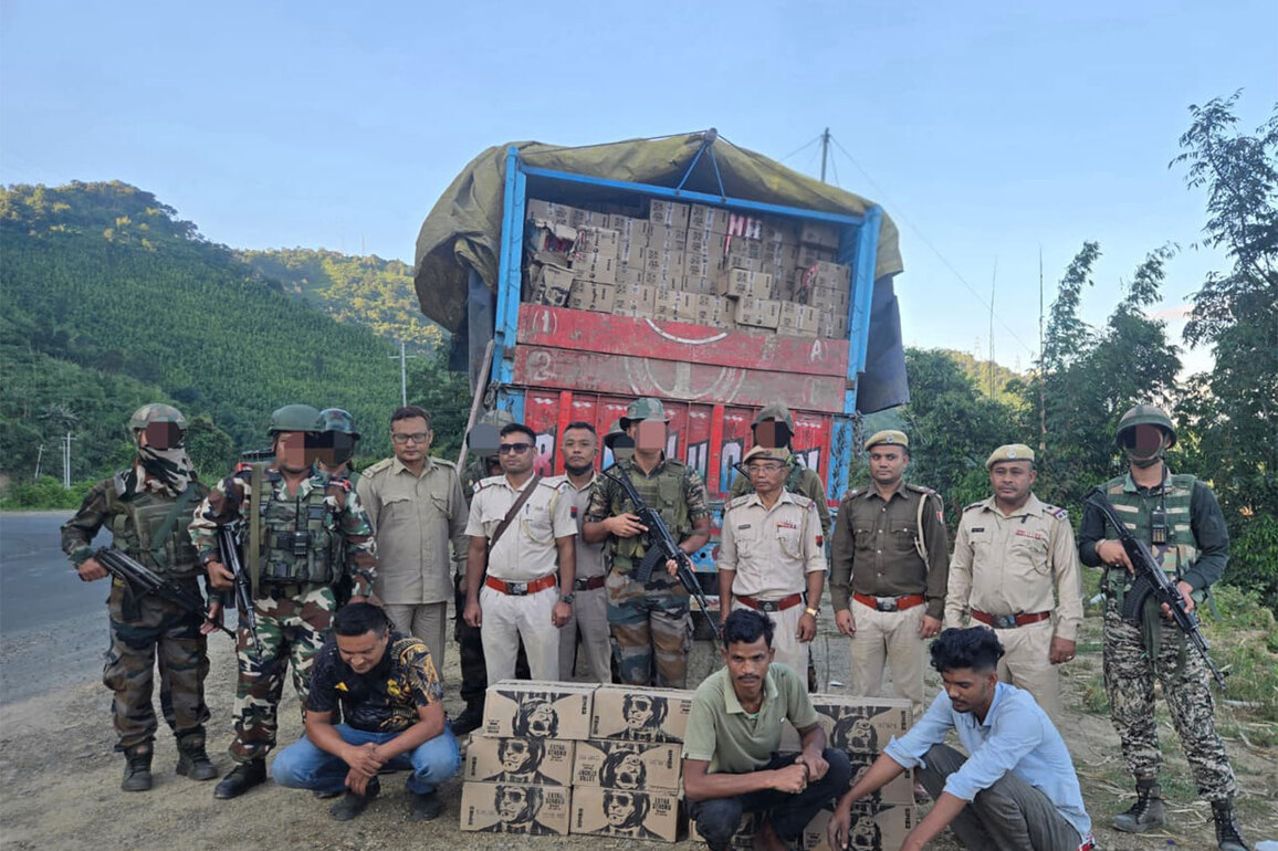 Assam Rifles seizes illegal liquor worth 1.12 crores in Manipur's Tamenglong