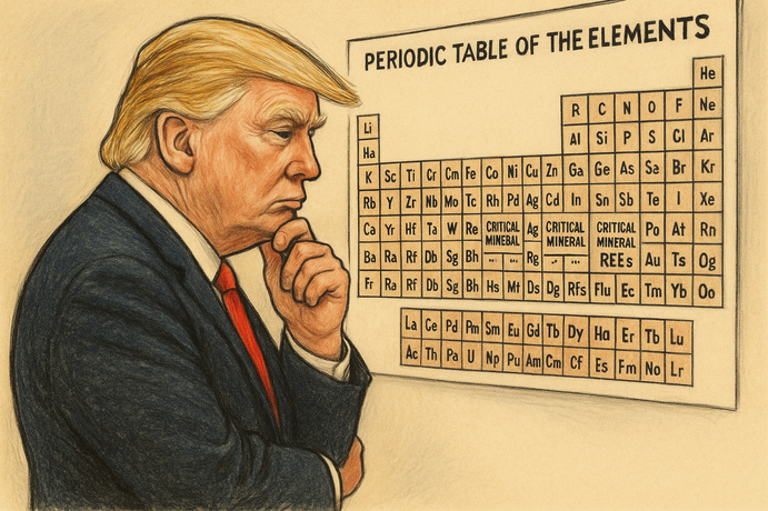 President Donald Trump promoting critical minerals development