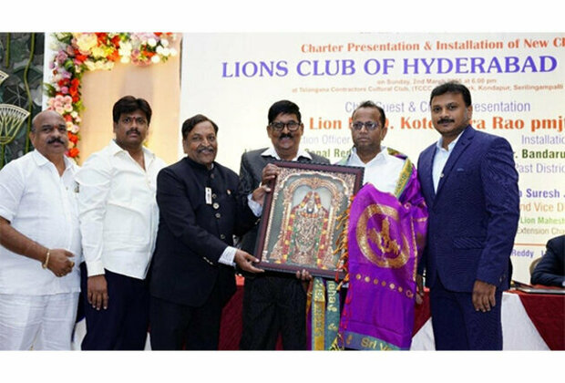 Lions Club of Hyderabad Bhooja Charter Ceremony Marks a New Era of Community Service