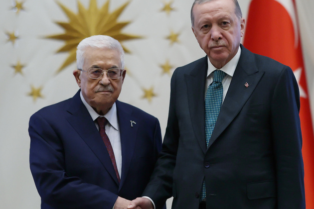 TRKIYE-ANKARA-PRESIDENT-PALESTINE-VISIT