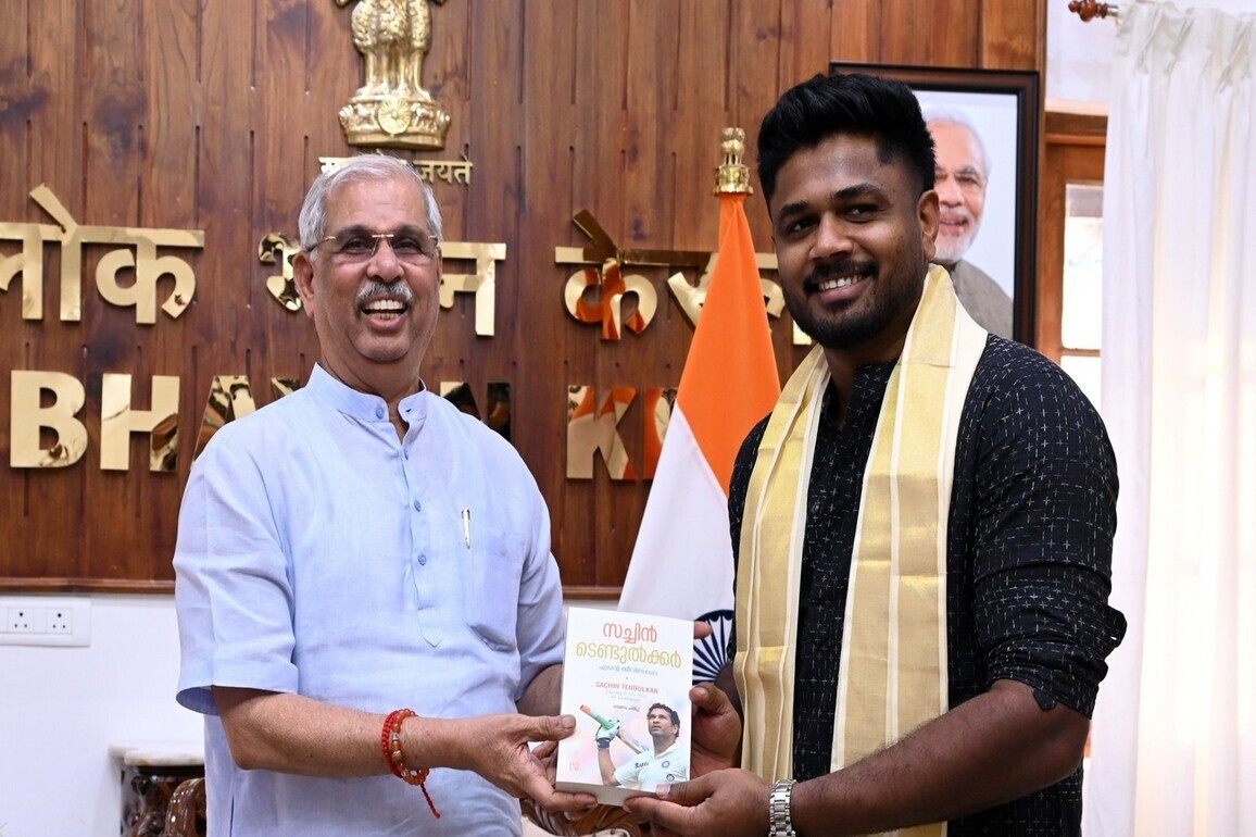 Kerala Governor honours Sanju Samson after his contributions in India's T20 WC 2026-winning campaign