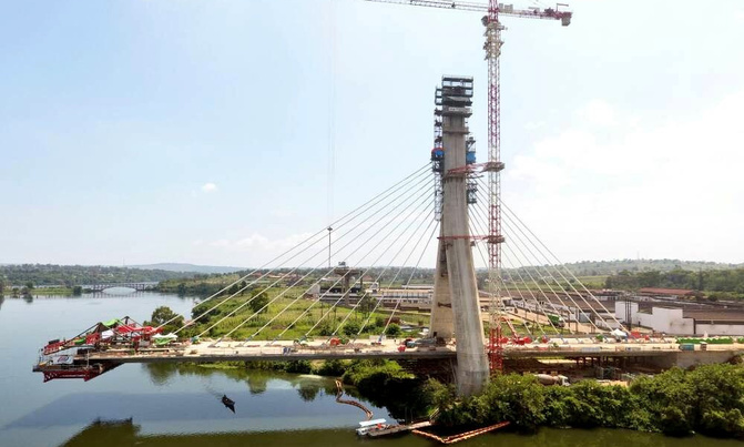Steady progress made at new Jinja Nile Bridge Steady progress made at new Jinja Nile Bridge