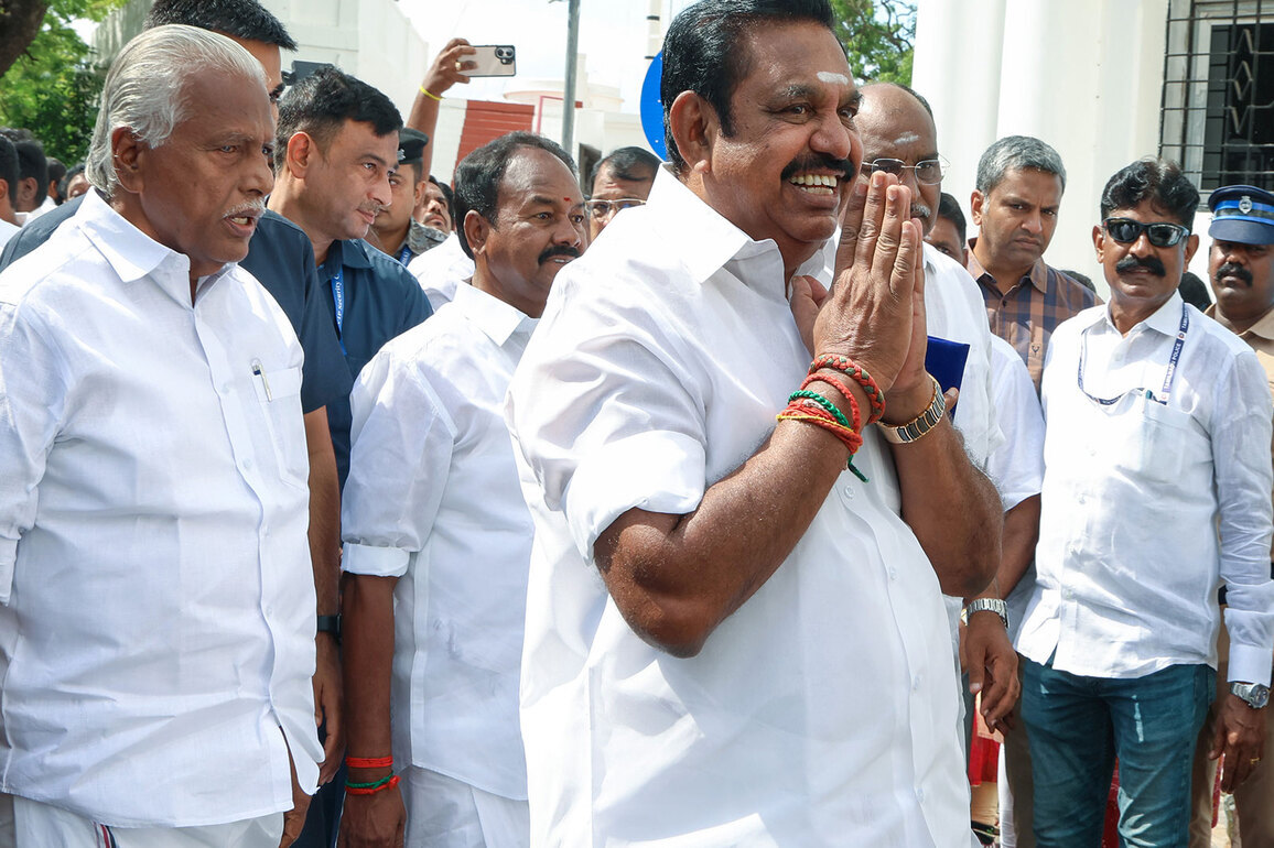 AIADMK General Secretary Edappadi K Palaniswami moves into new residence in Chennai's Royapettah
