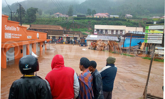 Muhanga trading centre soaked Muhanga trading centre soaked