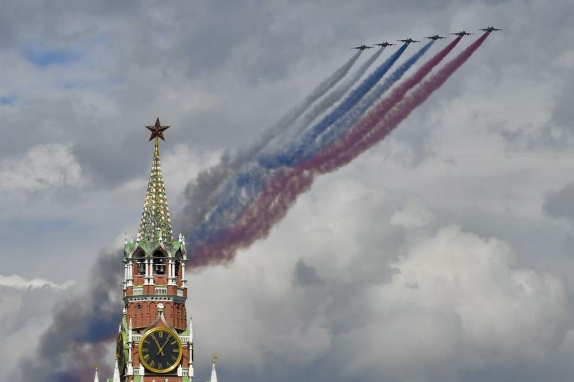 Rehearsal for Victory Day military parade held in Moscow