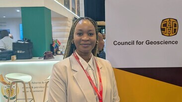 Council for Geoscience executive manager for geoscientific services, Siphelele Buthelezi, at Mining Indaba 2026