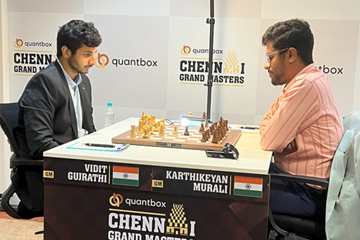 Chennai Grand Masters 2025: Karthikeyan M upsets Vidit Gujrathi with black, Vincent Keymer edges closer to maiden crown