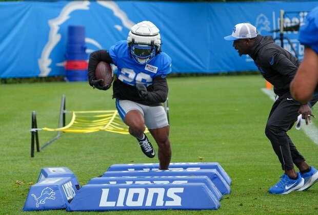 Lions RB Jahmyr Gibbs (hamstring) 'trending the right way'