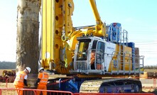  Bauer Technologies is using the new BG45 PremiumLine rotary drilling rig to install 14 contiguous bored piles for a Network Rail project