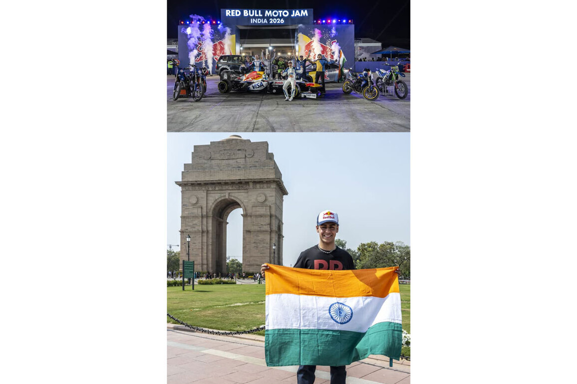 Arvid Lindblad brings F1 car back to India at Red Bull Moto Jam Delhi