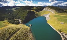 Sphinx Lake at Teck's Cardinal River mine, Canada