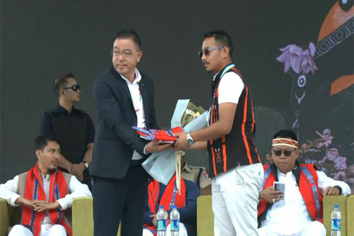 Manipur assembly speaker Satyabrata Singh attends 5th State Level Shirui Lily Festival in Ukhrul