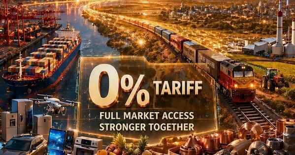 Poster | China to grant zero-tariff treatment to all African countries with diplomatic ties