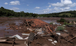 Brumadinho após o rompimento da barragem