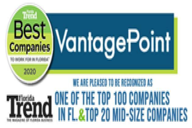 Vantagepoint AI Recognized As A &quot;Best Companies to Work For&quot; In Florida