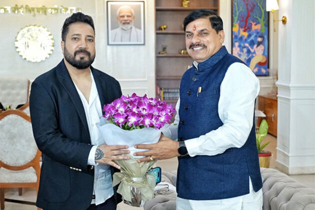 Mika Singh meets Madhya Pradesh CM Mohan Yadav at his residence in Bhopal