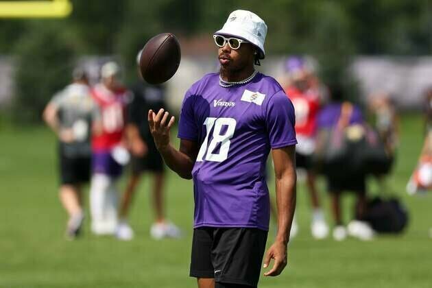 Vikings WR Justin Jefferson (hamstring) to be re-evaluated next week