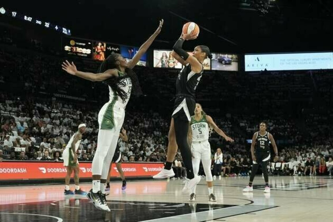 A'ja Wilson (29 points), Aces overpower Storm in Game 1