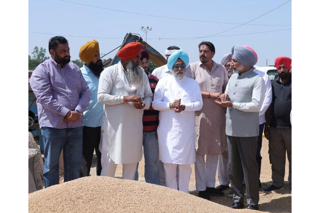 MP Satnam Sandhu takes stock of wheat procurement at Dera Bassi, Samrala Mandis; pace picks up after Centre's relaxation on norms