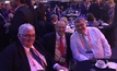  John Langford left, with friends Mike Pegum and Matt Wigzell at the Diggers & Dealers 2017 gala dinner