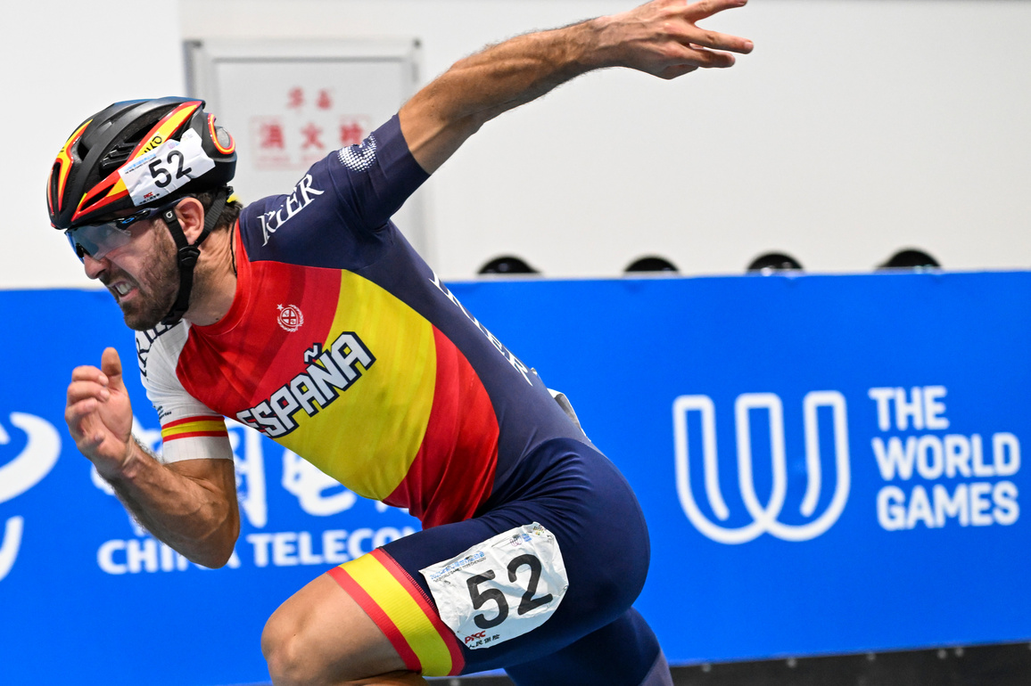 (SP)CHINA-CHENGDU-THE WORLD GAMES 2025-INLINE SPEED SKATING TRACK-MEN'S DUAL TIME TRIAL 200M (CN)