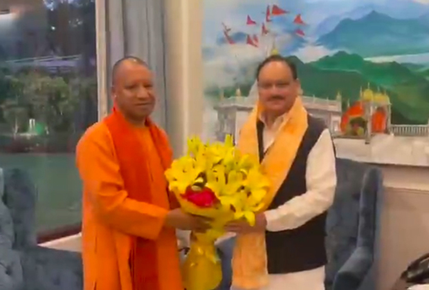 Yogi Adityanath makes courtesy call on BJP President Nadda