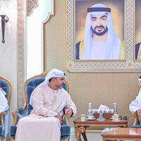 Ajman Ruler, Crown Prince receive Minister of Justice, Ramadan well-wishers