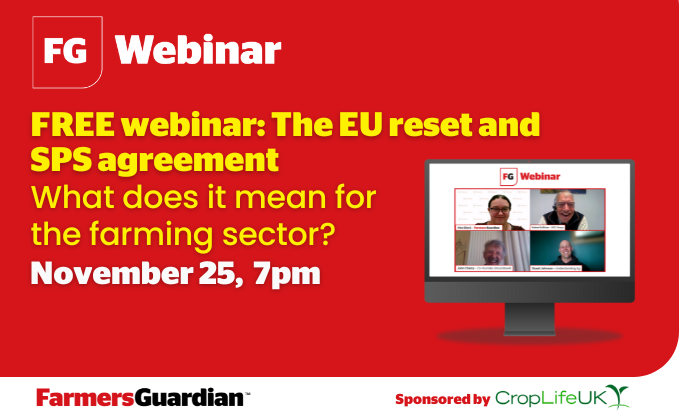 Register now for our FREE webinar: The EU reset and SPS agreement: What does it mean for the farming sector?