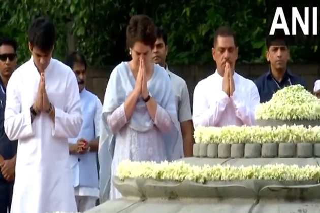 Congress MP Priyanka Gandhi, Kharge, Chidambaram and others pay tribute to late India PM Rajiv Gandhi on his birth anniversary
