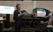  AgriProve managing director, Matthew Warnken, unveiling the Next Generation Soil Measurement Platform at evokeAG in Adelaide. Picture courtesy AgriProve. 