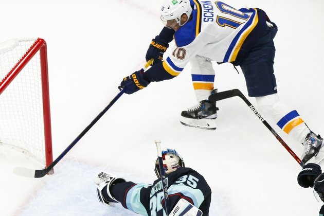 Blues' Ville Husso shuts out Kraken