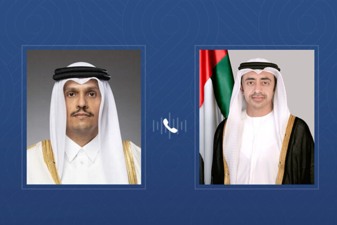 Abdullah bin Zayed receives phone call from Qatar's Prime Minister