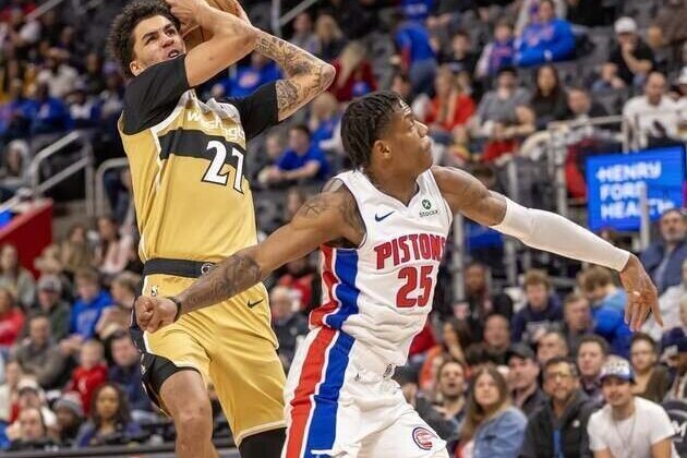 Will Riley, short-handed Wizards upset Pistons