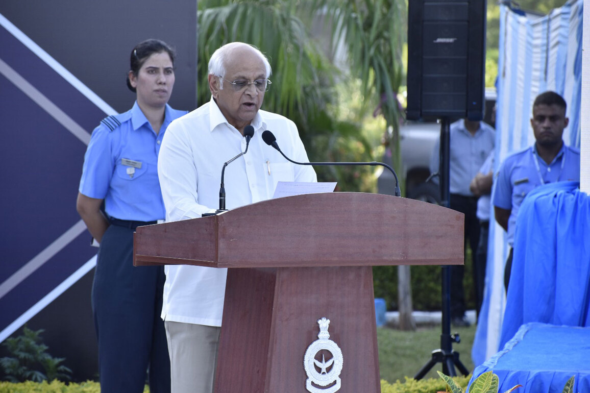 Gujarat CM Bhupendra Patel attends Indian Air Force's 93rd anniversary in Gandhinagar