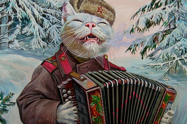 EPIC cat portraits by artist Alexander Zavaly
