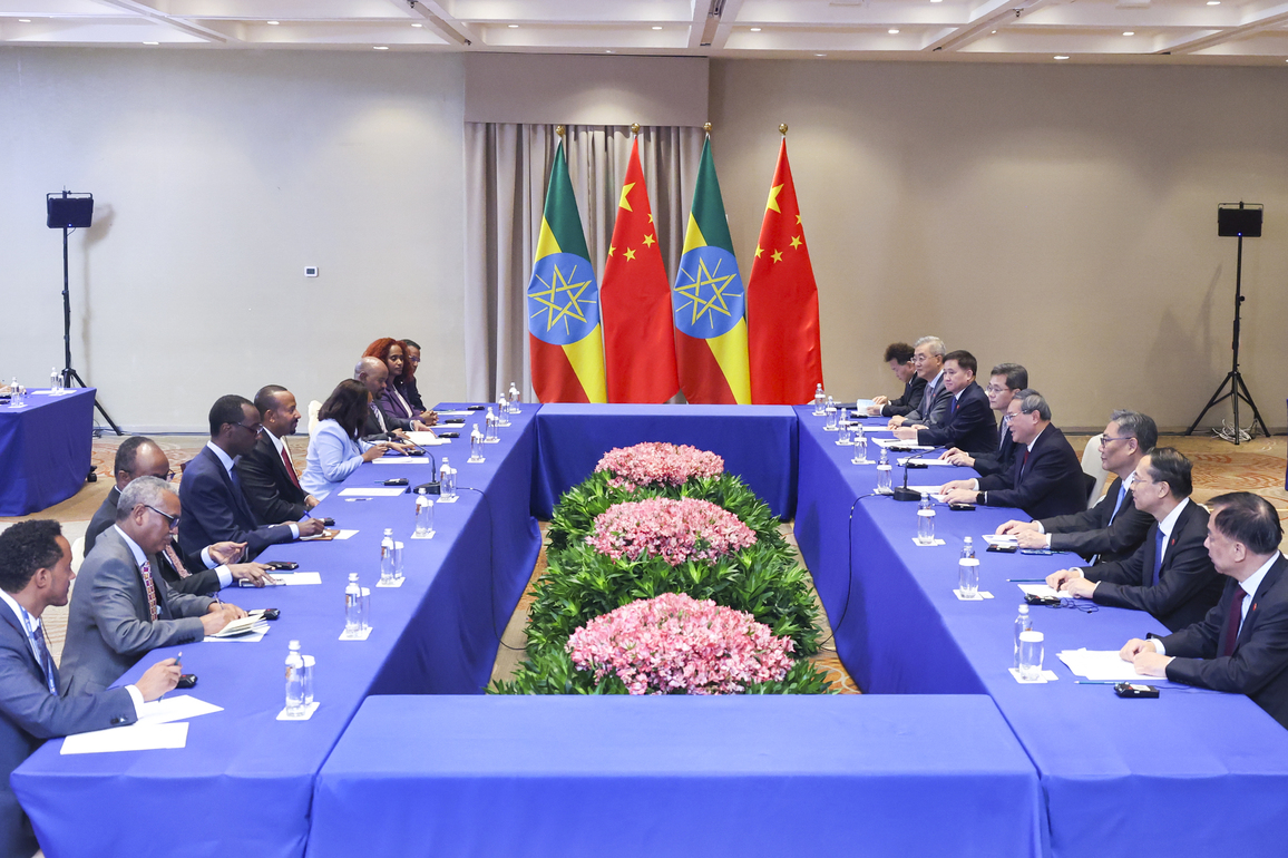 BRAZIL-RIO DE JANEIRO-CHINA-LI QIANG-ETHIOPIAN PRIME MINISTER-MEETING